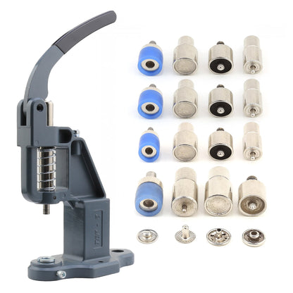 Snap Fastener Button Machine with Dies - Hand Press Machine for Metal Snap Fasteners Setting Tools