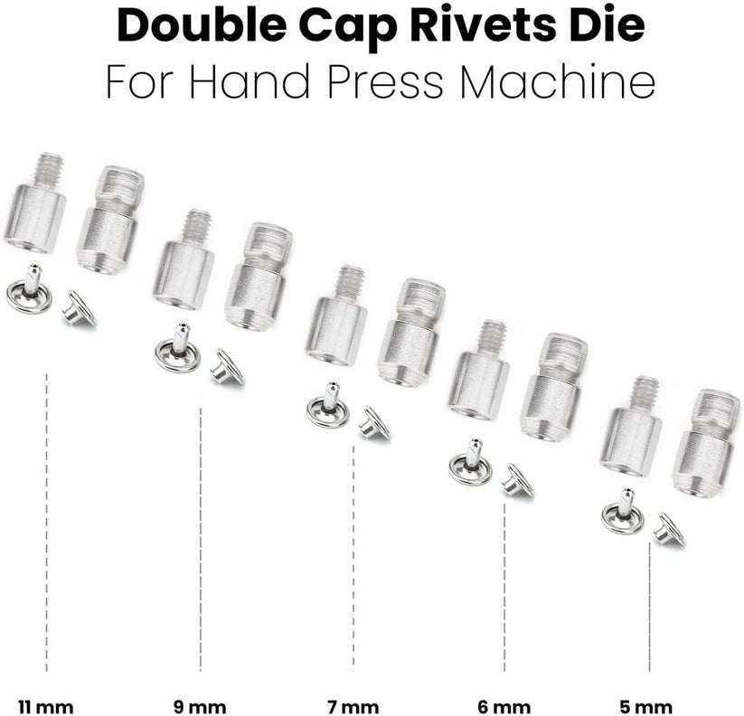Double Cap Rivet Gun Double Cap Rivets Die 5 Sets – DZNTOOLS