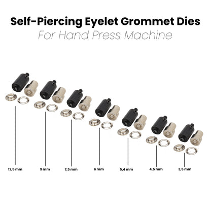 Self-Piercing Eyelets Grommets Dies for Hand Press Machine