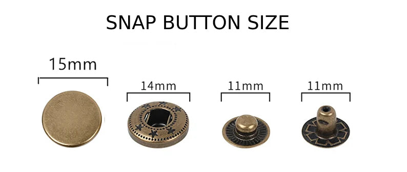 Snap Fastener Button Machine with Dies - Hand Press Machine for Metal Snap Fasteners Setting Tools