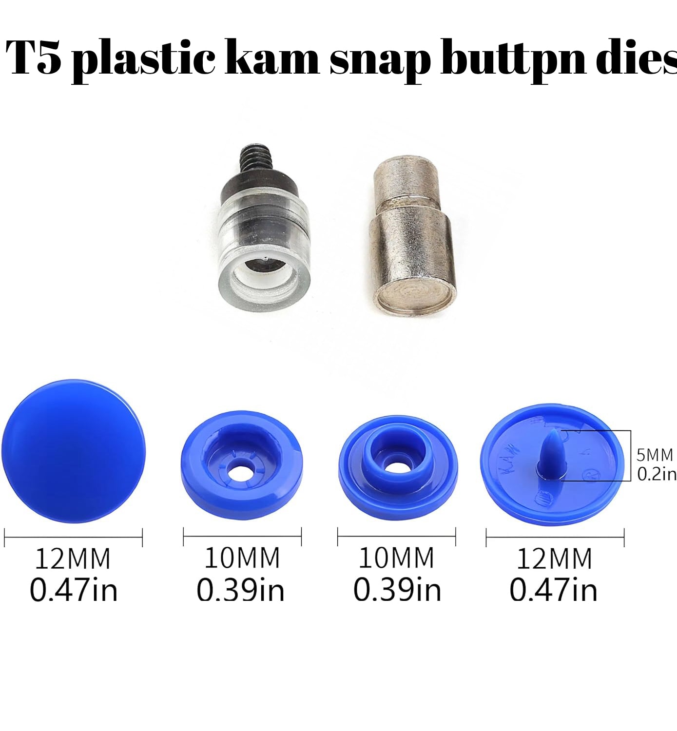 Snap Button Press Machine with Proper Installation Tools for Metal and Plastic Kam Snaps